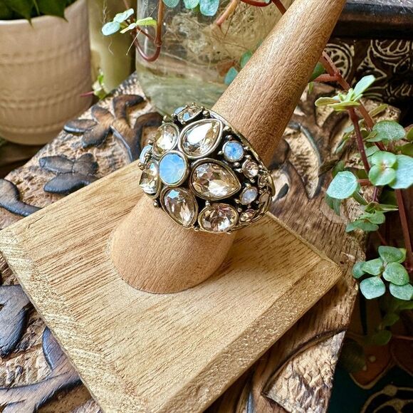 Heidi Daus Crystal Statement Ring Size 10 - Picture 5 of 9